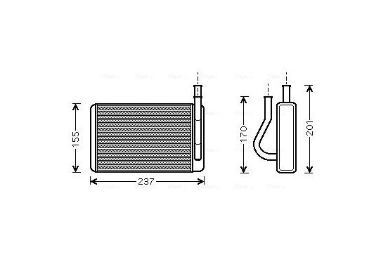 Kachelradiateur, interieurverwarming