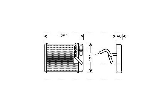 Kachelradiateur, interieurverwarming