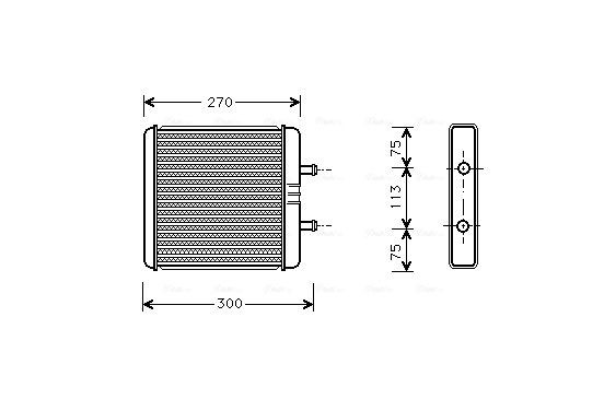 Kachelradiateur, interieurverwarming