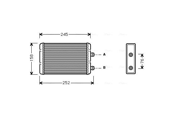 Kachelradiateur, interieurverwarming