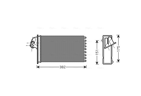 Kachelradiateur, interieurverwarming