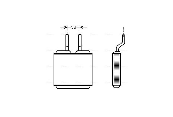 Kachelradiateur, interieurverwarming