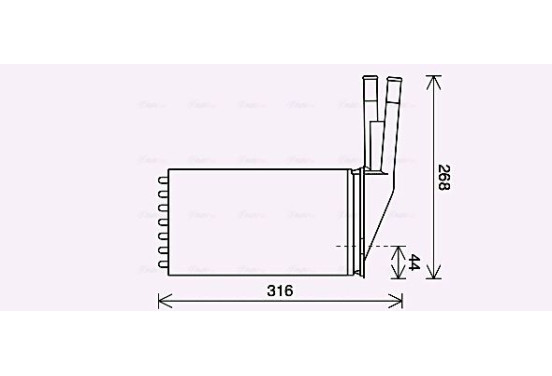 Kachelradiateur, interieurverwarming