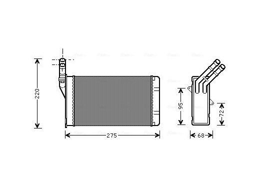 Kachelradiateur, interieurverwarming