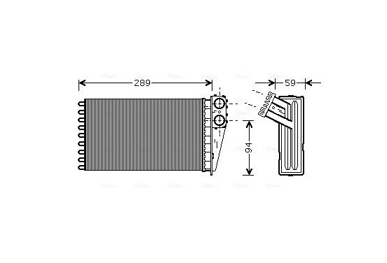 Kachelradiateur, interieurverwarming