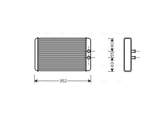 Kachelradiateur, interieurverwarming