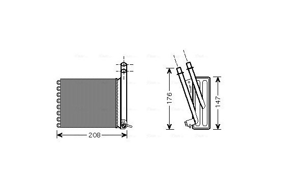 Kachelradiateur, interieurverwarming