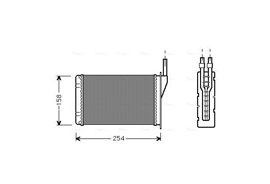 Kachelradiateur, interieurverwarming