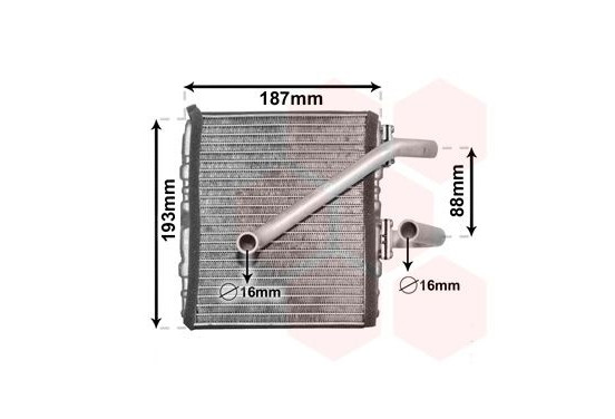 Kachelradiateur, interieurverwarming