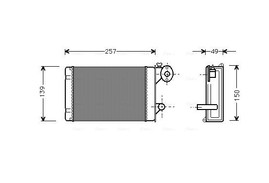 Kachelradiateur, interieurverwarming