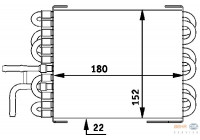 Brandstofkoeler 8MK 376 717-401 Behr Hella