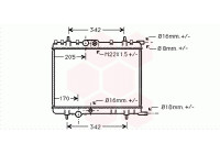 RADIATEUR BENZINE / DIESEL UNIVERSEEL 40002300 International Radiators Plus