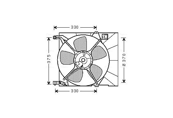 Koelventilator DW7516 Ava Quality Cooling