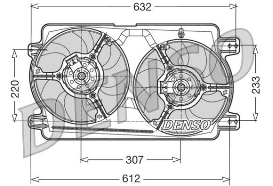 Koelventilator DER01018 Denso