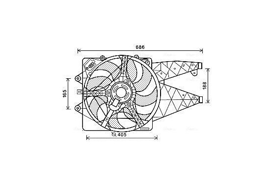 Koelventilator AL7523 Ava Quality Cooling