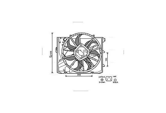 Koelventilator BW7528 Ava Quality Cooling