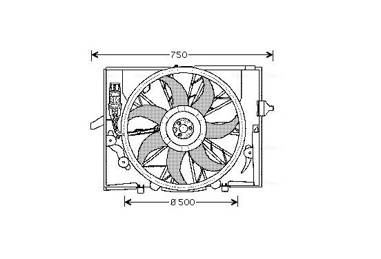 Koelventilator BW7504 Ava Quality Cooling