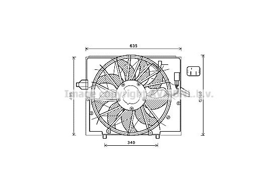 Koelventilator BW7537 Ava Quality Cooling