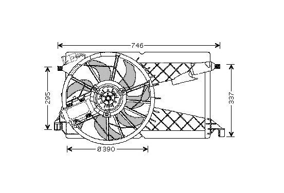 KADER + VENTILATOR  Mazda 3  1,6DI / 2,0 2735746 International Radiators