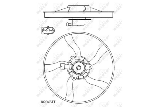 Koelventilator 47070 NRF