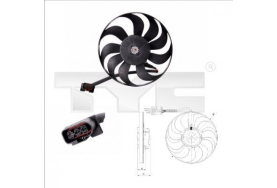 Koelventilator 837-0005 TYC