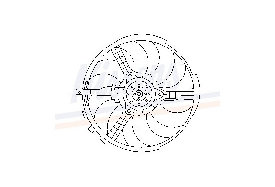 Koelventilator 85037 Nissens