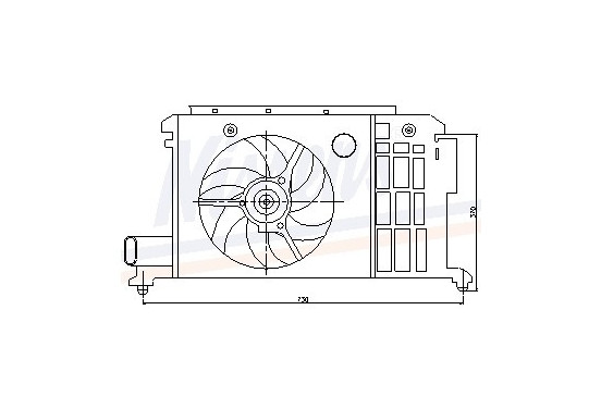 Koelventilator 85058 Nissens