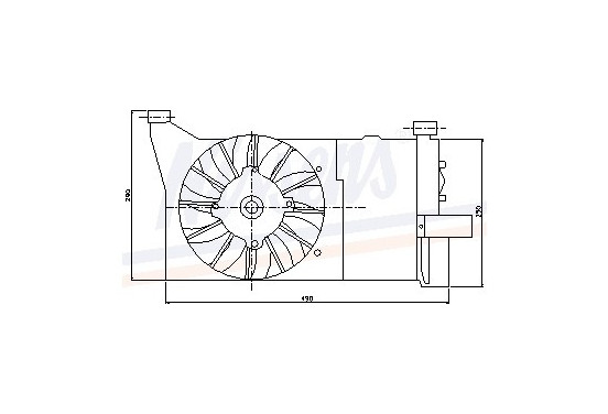 Koelventilator 85132 Nissens