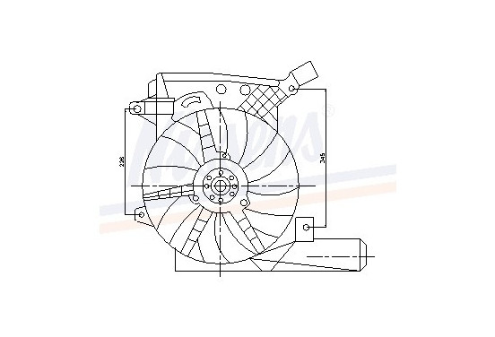 Koelventilator 85203 Nissens