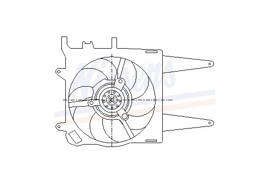 Koelventilator 85432 Nissens