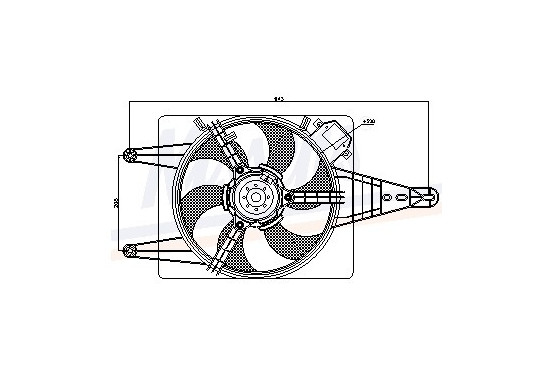 Koelventilator 85506 Nissens