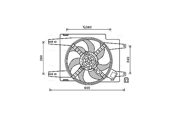 Koelventilator AL7526 Ava Quality Cooling