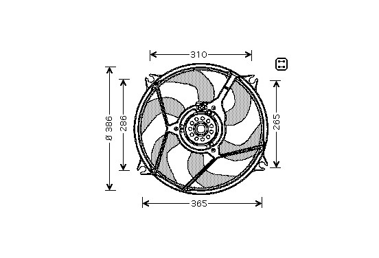 KOELVENTILATOR  BERLING.,PARTNER 02+ 460W 0904746 International Radiators