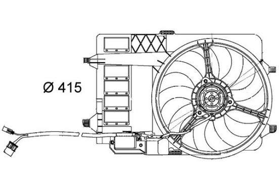 Koelventilator CFF 29 000S Mahle