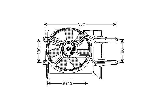 KOELVENTILATOR  COMPLEET 1,6/1,8/2.0/1,9TDi zonder AIRCO 5835746 International Radiators