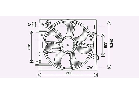 Koelventilator DN7535 Ava Quality Cooling