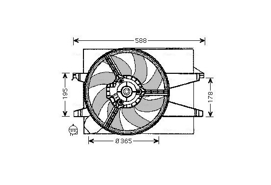 Koelventilator FD7542 Ava Quality Cooling