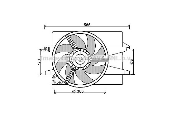 Koelventilator FD7552 Ava Quality Cooling