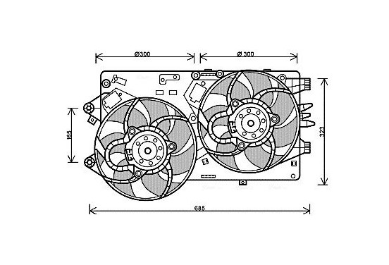 Koelventilator FT7554 Ava Quality Cooling