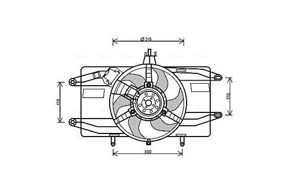 Koelventilator FT7556 Ava Quality Cooling