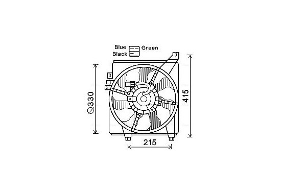 Koelventilator HY7534 Ava Quality Cooling
