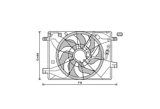 Koelventilator HY7558 Ava Quality Cooling