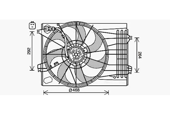Koelventilator HY7573 Ava Quality Cooling