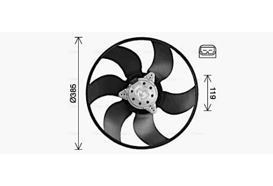 Koelventilator RT7674 Ava Quality Cooling