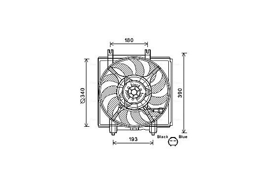 Koelventilator SU7515 Ava Quality Cooling