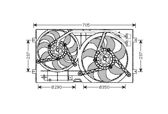 Koelventilator VN7503 Ava Quality Cooling