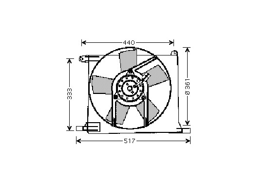 SCHROEFinclusief MOTOR(ACHTER RAD) +KADER Benzine met AIRCO 3734746 International Radiators