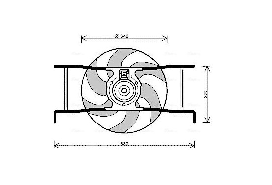 Koelventilator CN7545 Ava Quality Cooling