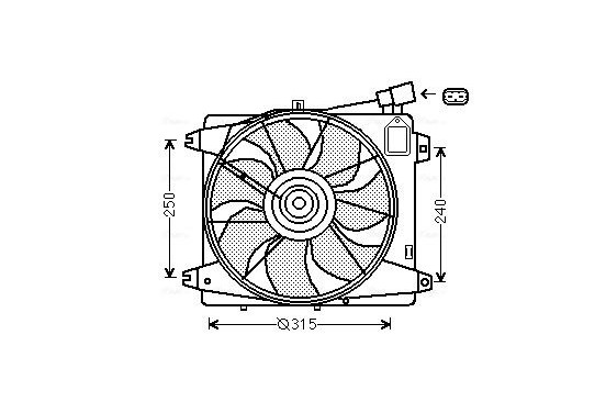 Koelventilator TO7555 Ava Quality Cooling