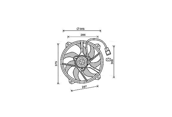 Koelventilator PE7556 Ava Quality Cooling